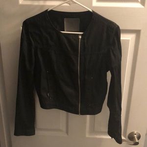 Levi’s cropped moto jacket